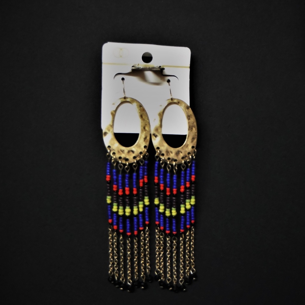 Bohemian Beads Dangling Earrings